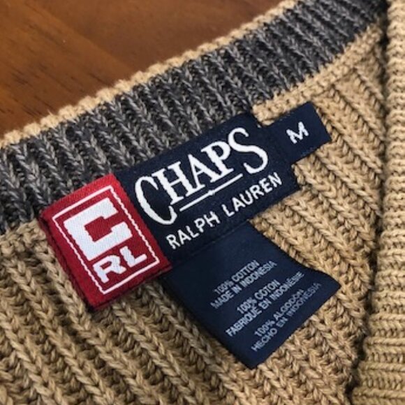 Chaps Ralph Lauren Crew Neck Cotton Sweater Size M. - Picture 7 of 16